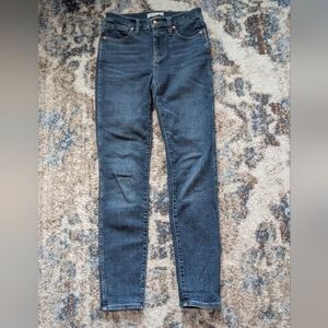 Madewell Jeans Womens 10" High Rise Skinny Dark Wash Denim‎